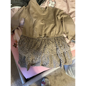 Carter's Kid Brown Dot Dress Size 8/8A New Girls